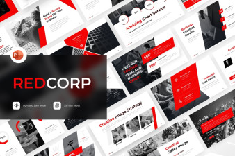 Redcorp Business PowerPoint Template